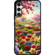 Coque Samsung Galaxy A34 5G - Silicone rigide noir Spring 25 Bouquet printemps