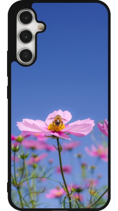 Coque Samsung Galaxy A34 5G - Silicone rigide noir Bee on a flower Spring 2026