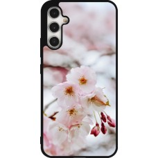 Coque Samsung Galaxy A34 5G - Silicone rigide noir Cherry tree Spring 2026