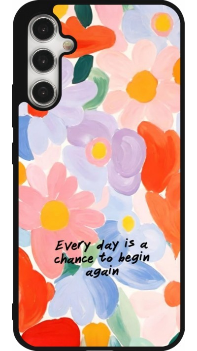 Coque Samsung Galaxy A34 5G - Silicone rigide noir Every day is a chance Spring 2026