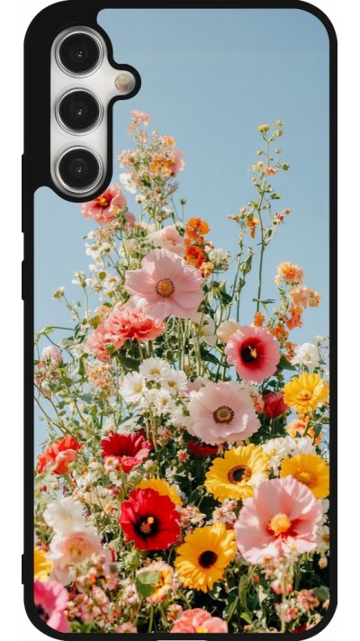 Coque Samsung Galaxy A34 5G - Silicone rigide noir Spring flowers Spring 2026
