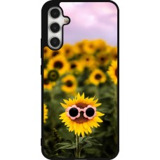 Coque Samsung Galaxy A34 5G - Silicone rigide noir Sunflower with glasses Spring 2026