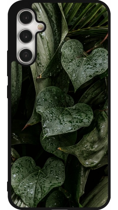 Coque Samsung Galaxy A34 5G - Silicone rigide noir Spring 23 fresh plants