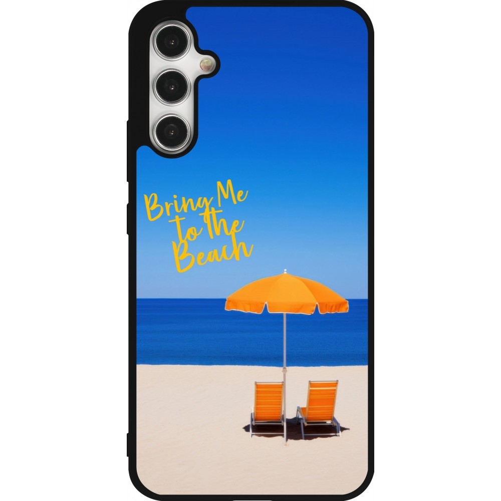 Samsung Galaxy A34 5G Case Hülle - Silikon schwarz Summer 2025 Bring me to the beach
