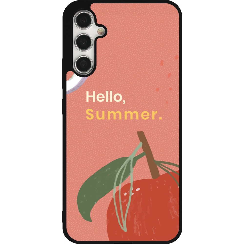 Samsung Galaxy A34 5G Case Hülle - Silikon schwarz Summer 2025 Hello summer
