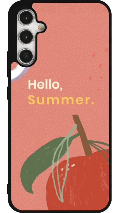 Coque Samsung Galaxy A34 5G - Silicone rigide noir Summer 2025 Hello summer