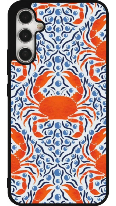 Samsung Galaxy A34 5G Case Hülle - Silikon schwarz Crabs and pearls Summer 2026