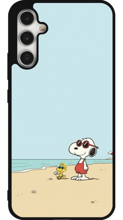 Samsung Galaxy A34 5G Case Hülle - Silikon schwarz Snoopy on the beach Summer 2026
