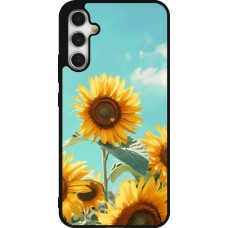 Samsung Galaxy A34 5G Case Hülle - Silikon schwarz Sunflowers Summer 2026