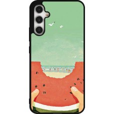 Samsung Galaxy A34 5G Case Hülle - Silikon schwarz Views through a watermelon Summer 2026