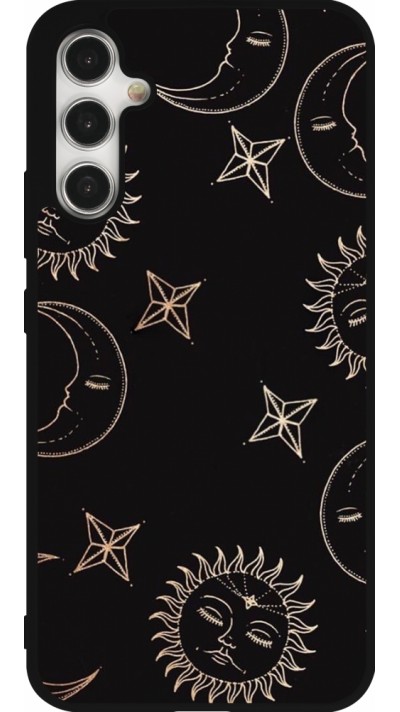 Samsung Galaxy A34 5G Case Hülle - Silikon schwarz Suns and Moons