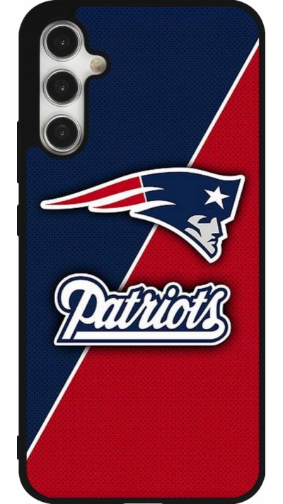 Coque Samsung Galaxy A34 5G - Silicone rigide noir Super Bowl 26 Patriots 1
