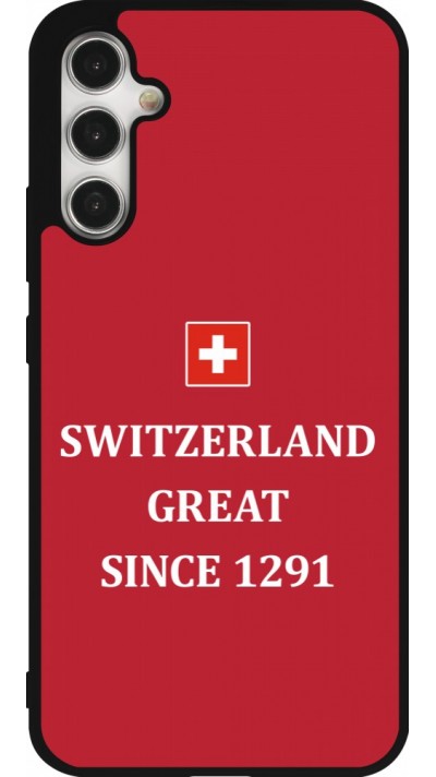 Samsung Galaxy A34 5G Case Hülle - Silikon schwarz Switzerland Great Since 1291