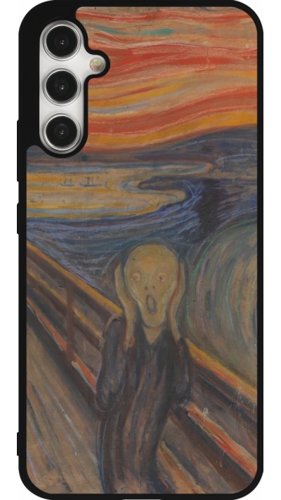Coque Samsung Galaxy A34 5G - Silicone rigide noir Tableau art - Le Cri - Edvard Munch
