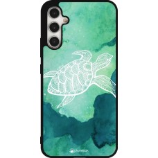 Samsung Galaxy A34 5G Case Hülle - Silikon schwarz Turtle Aztec Watercolor