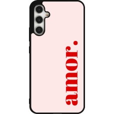 Coque Samsung Galaxy A34 5G - Silicone rigide noir Valentine 2024 amor