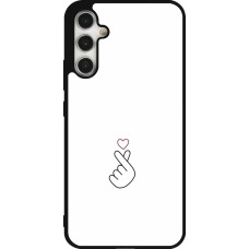 Coque Samsung Galaxy A34 5G - Silicone rigide noir Valentine 2024 heart by Millennials