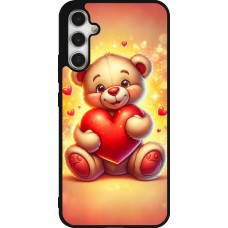 Coque Samsung Galaxy A34 5G - Silicone rigide noir Valentine 2024 Teddy love