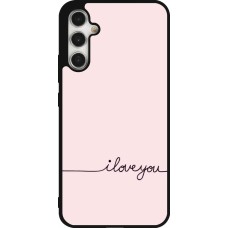 Samsung Galaxy A34 5G Case Hülle - Silikon schwarz Valentine 2023 i love you writing