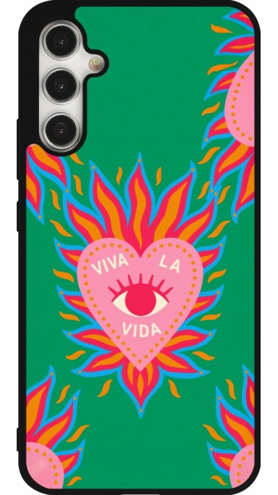 Samsung Galaxy A34 5G Case Hülle - Silikon schwarz Viva la vida 2026
