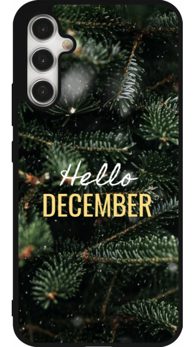 Samsung Galaxy A34 5G Case Hülle - Silikon schwarz Winter 25 Winter hello december