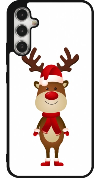 Coque Samsung Galaxy A34 5G - Silicone rigide noir Christmas 22 reindeer