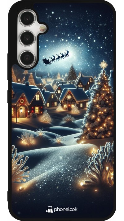 Coque Samsung Galaxy A34 5G - Silicone rigide noir Noël 2023 Christmas is Coming