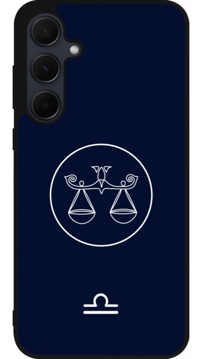 Coque Samsung Galaxy A35 5G - Silicone rigide noir Astrologie Balance
