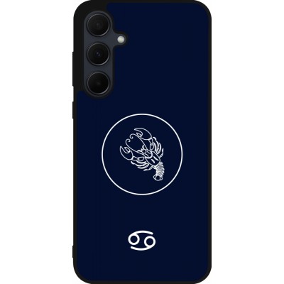 Samsung Galaxy A35 5G Case Hülle - Silikon schwarz Astrologie Krebs