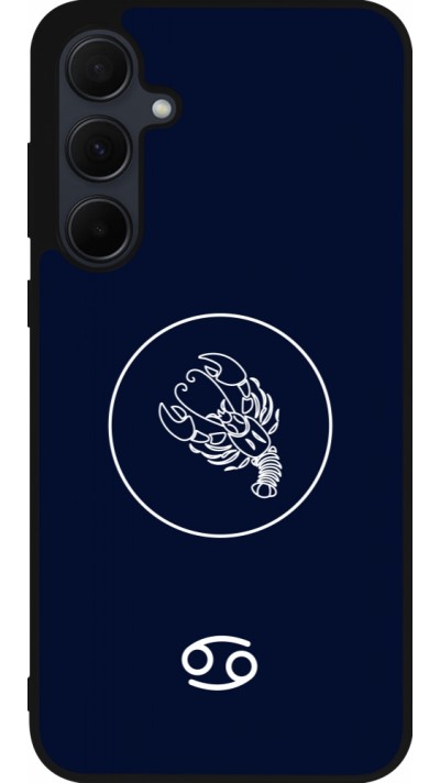 Coque Samsung Galaxy A35 5G - Silicone rigide noir Astrologie Cancer