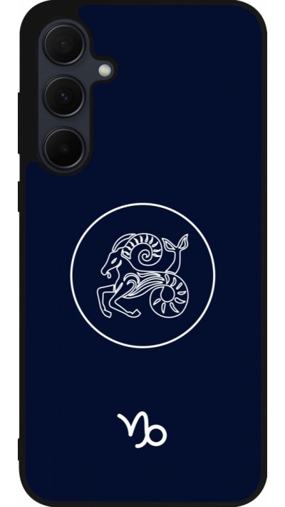 Coque Samsung Galaxy A35 5G - Silicone rigide noir Astrologie Capricorne