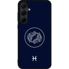Samsung Galaxy A35 5G Case Hülle - Silikon schwarz Astrologie Fische