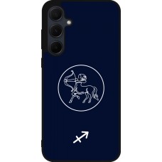 Coque Samsung Galaxy A35 5G - Silicone rigide noir Astrologie Sagittaire