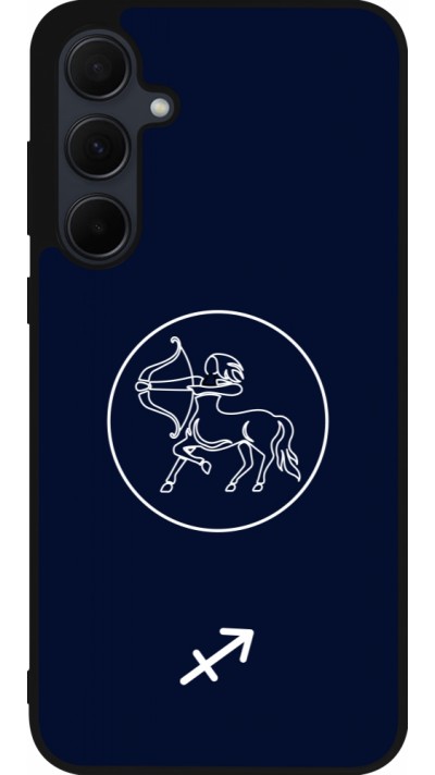 Coque Samsung Galaxy A35 5G - Silicone rigide noir Astrologie Sagittaire