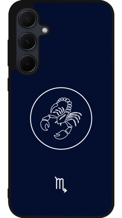 Coque Samsung Galaxy A35 5G - Silicone rigide noir Astrologie Scorpion