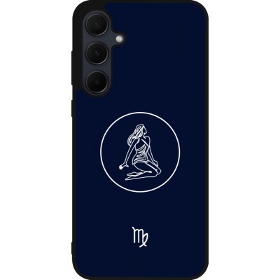 Coque Samsung Galaxy A35 5G - Silicone rigide noir Astrologie Vierge