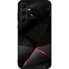Samsung Galaxy A35 5G Case Hülle - Silikon schwarz Black Red Lines