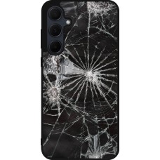 Samsung Galaxy A35 5G Case Hülle - Silikon schwarz Broken Screen