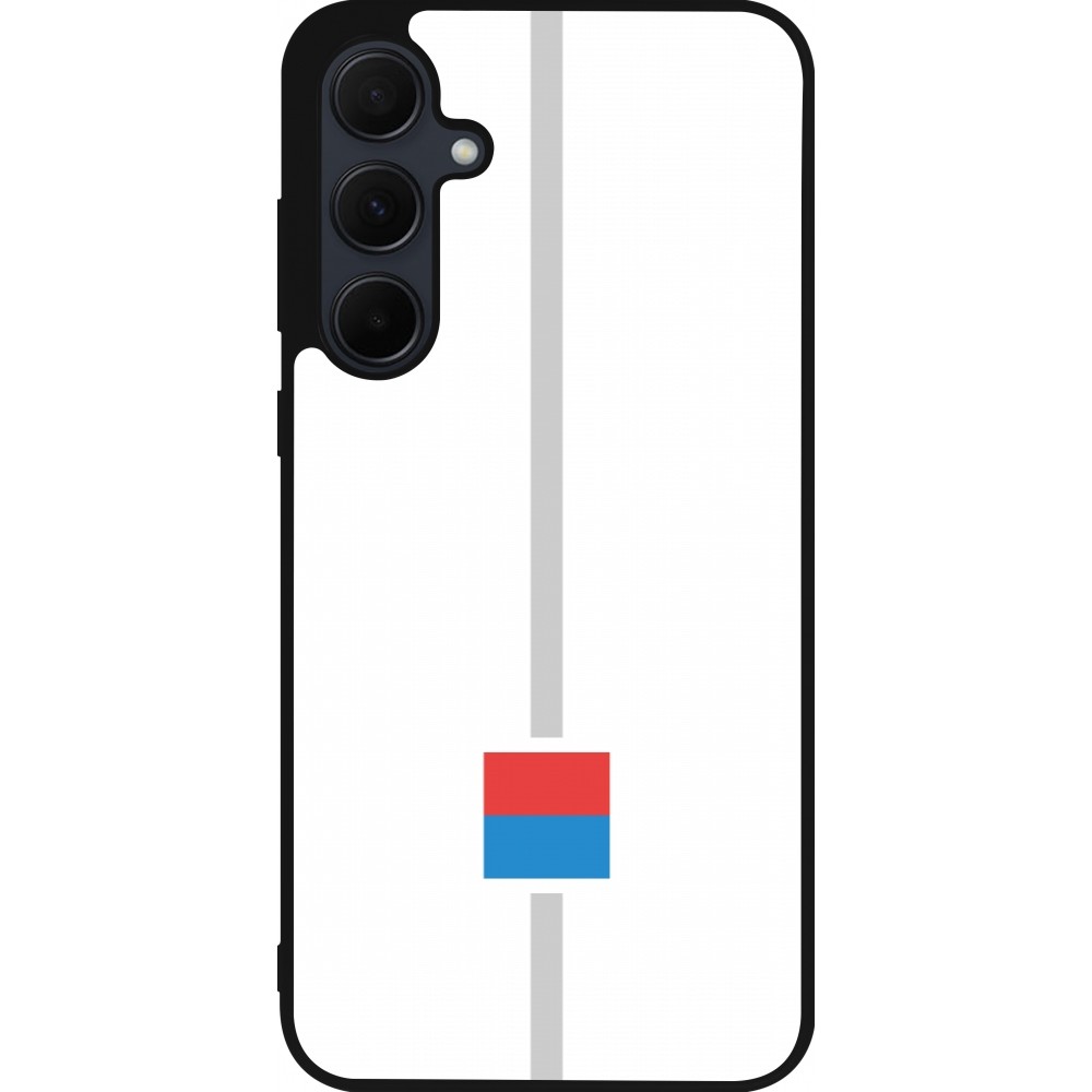 Samsung Galaxy A35 5G Case Hülle - Silikon schwarz Kanton TI weiss