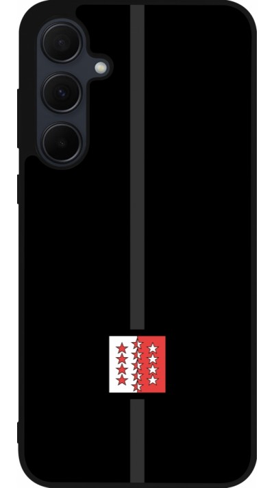 Samsung Galaxy A35 5G Case Hülle - Silikon schwarz Kanton VS schwarz