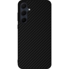 Coque Samsung Galaxy A35 5G - Silicone rigide noir Carbon Basic