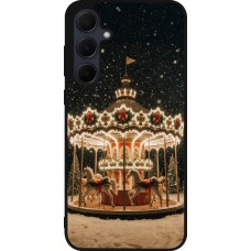 Coque Samsung Galaxy A35 5G - Silicone rigide noir Christmas 25 Carousel