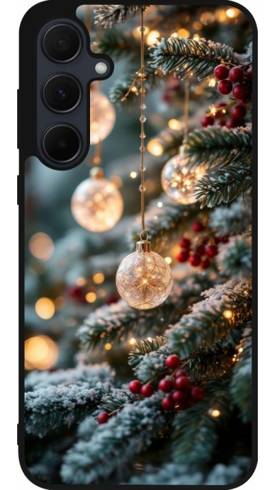 Coque Samsung Galaxy A35 5G - Silicone rigide noir Christmas 25 Xmas Decorated Tree