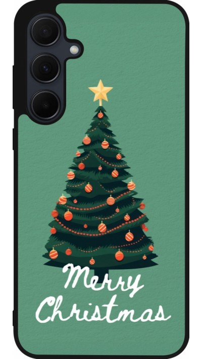 Coque Samsung Galaxy A35 5G - Silicone rigide noir Christmas 25 Xmas Tree