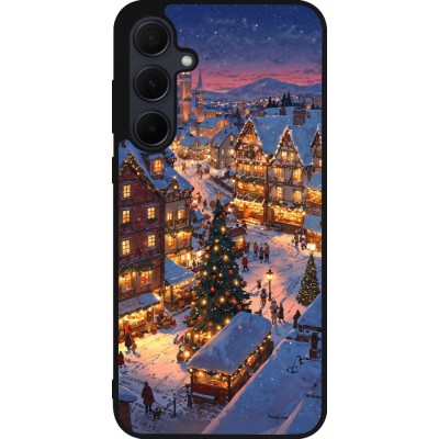 Coque Samsung Galaxy A35 5G - Silicone rigide noir Christmas 25 Xmas Village