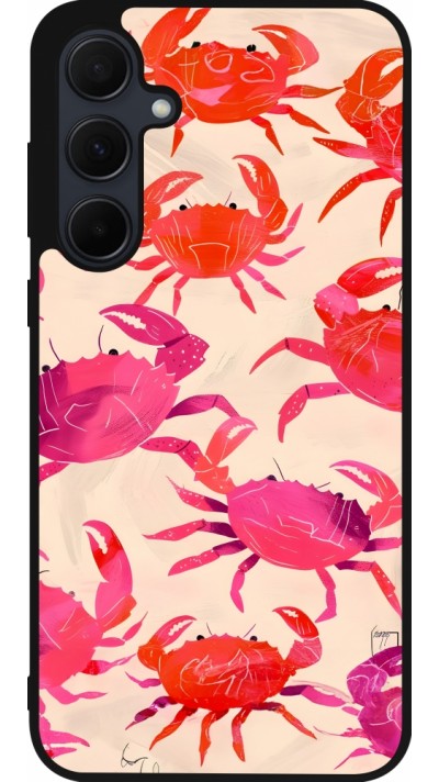 Samsung Galaxy A35 5G Case Hülle - Silikon schwarz Crabs Paint