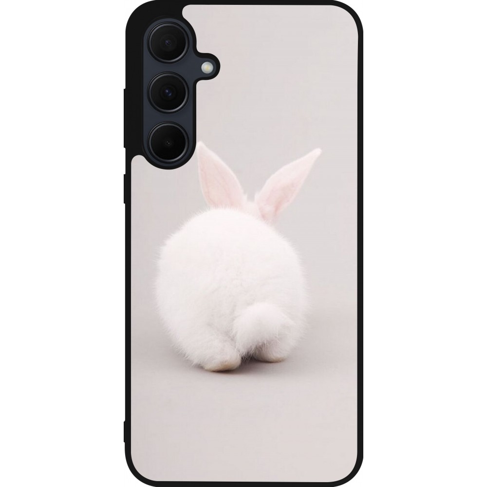 Samsung Galaxy A35 5G Case Hülle - Silikon schwarz Easter 2024 bunny butt