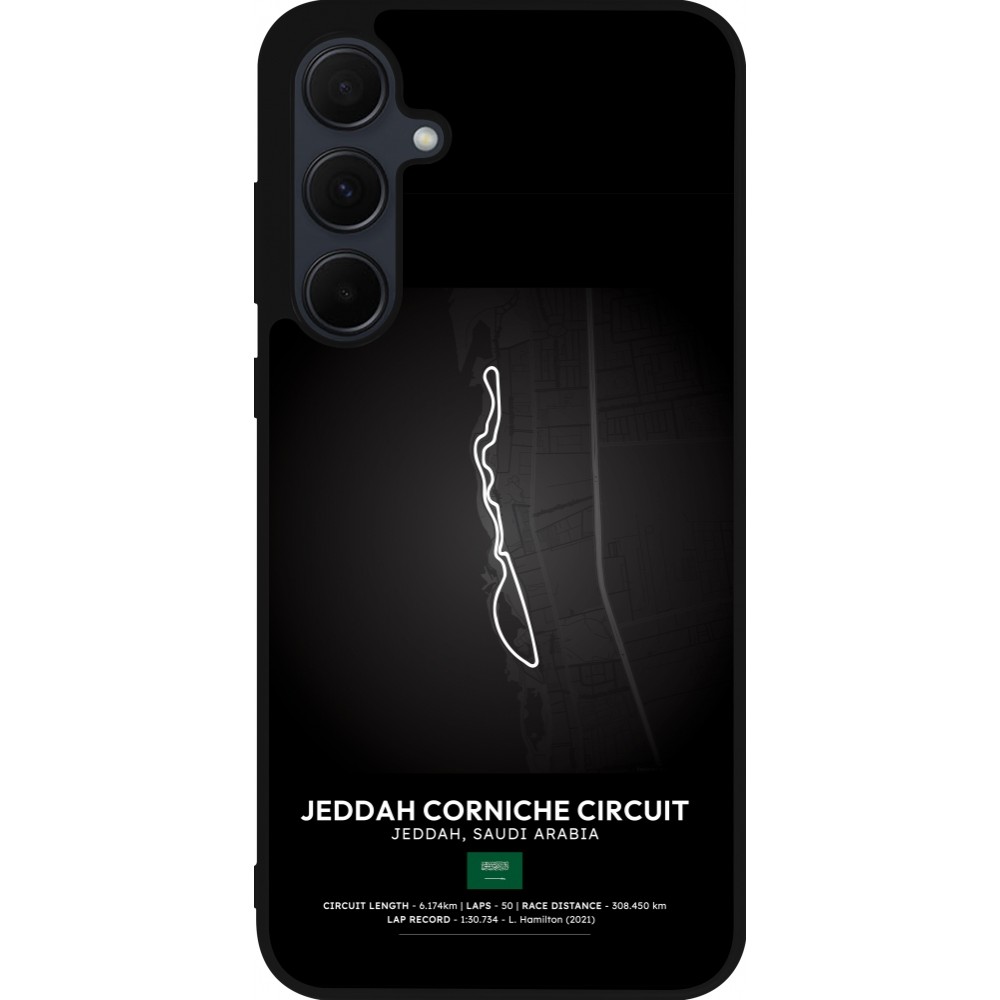 Coque Samsung Galaxy A35 5G - Silicone rigide noir F1 Track 2025 Saudi Arabia