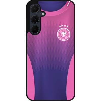 Coque Samsung Galaxy A35 5G - Silicone rigide noir Maillot de football Allemagne Extérieur personnalisable