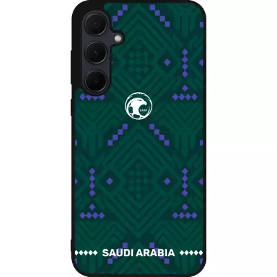 Samsung Galaxy A35 5G Case Hülle - Silikon schwarz Saudi Arabien 2026 personalisierbares Fussballtrikot
